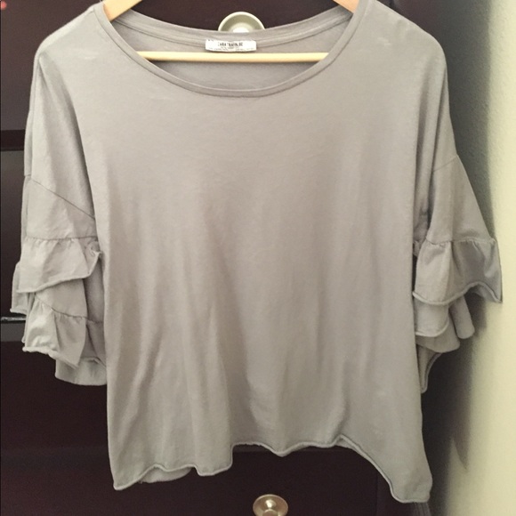 frill sleeve top zara